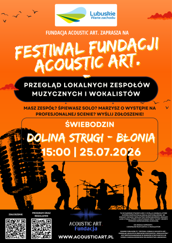 Plakat Festiwalu Fundacji - przegląd zespołów